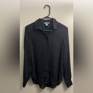 H&M Black Button down shirt